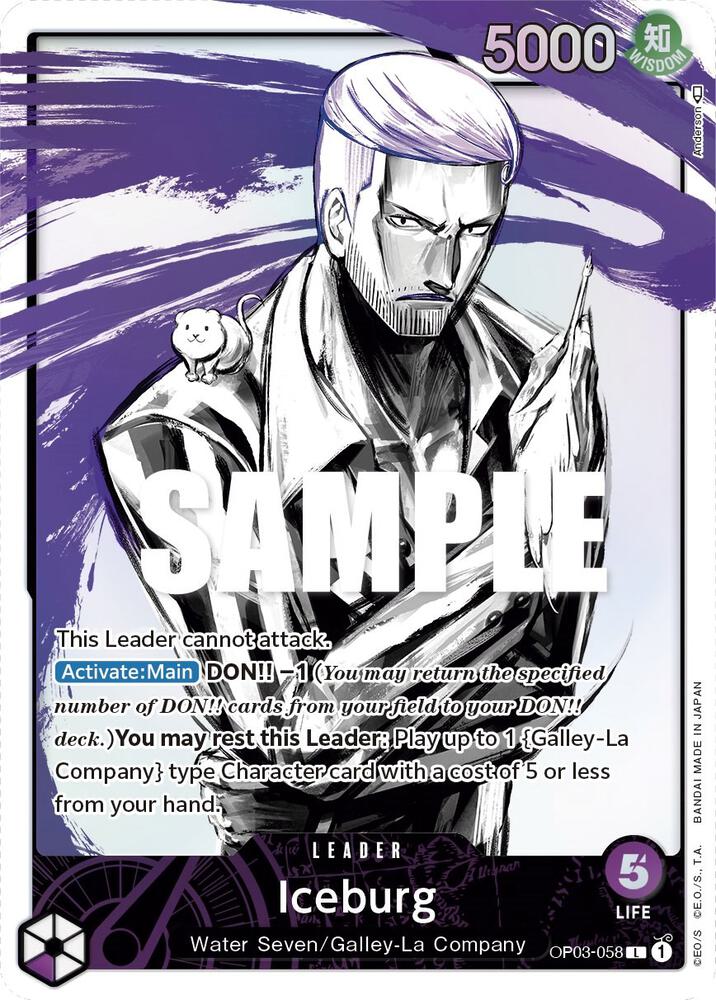 Iceburg Alternate Art OP03-058