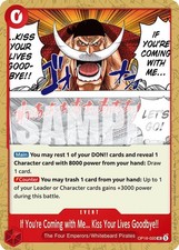 If Youre Coming with MeKiss Your Lives Goodbye OP16-020 card
