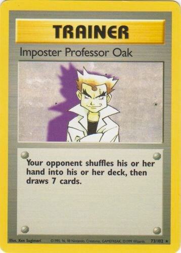 Imposter Professor Oak 073/102 card