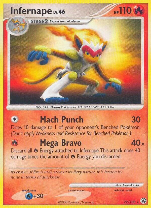 Infernape 22/100 card