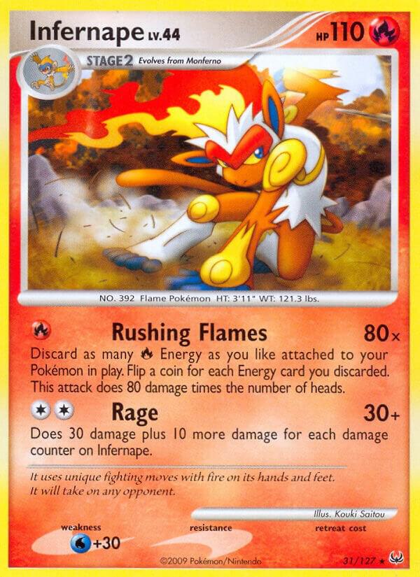 Infernape 31/127 card