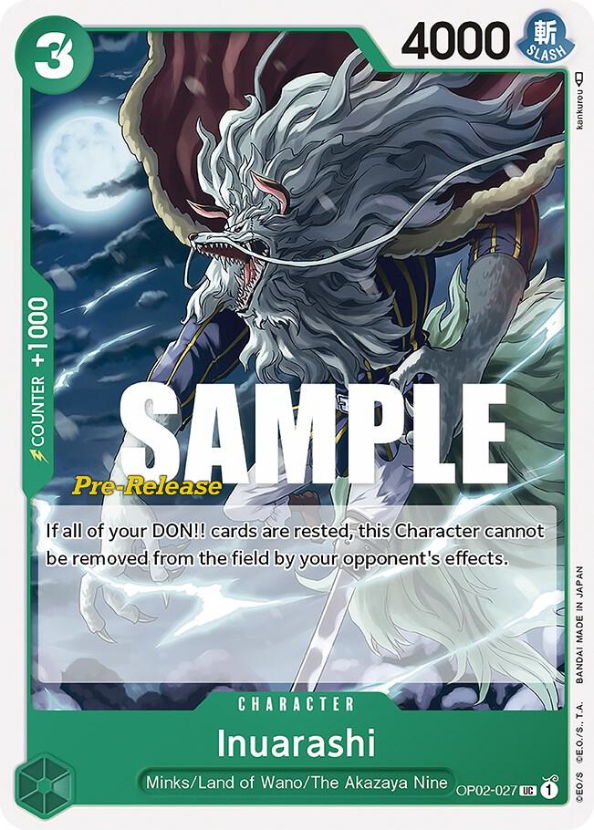 Inuarashi OP02-027 card