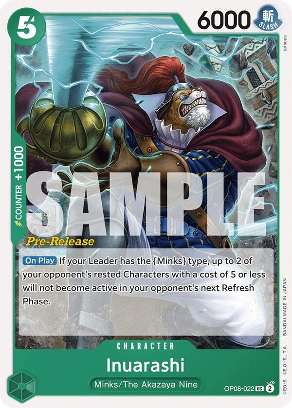 Inuarashi OP08-022 card