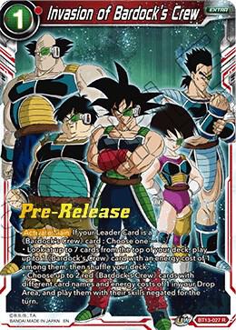 Invasion of Bardocks Crew BT13-027