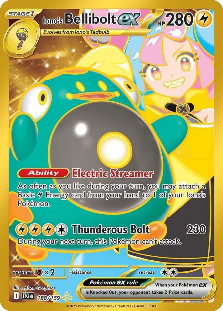 Iono's Bellibolt ex 188/159 card
