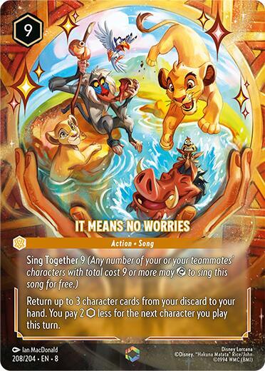 It Means No Worries Enchanted 208/204 card