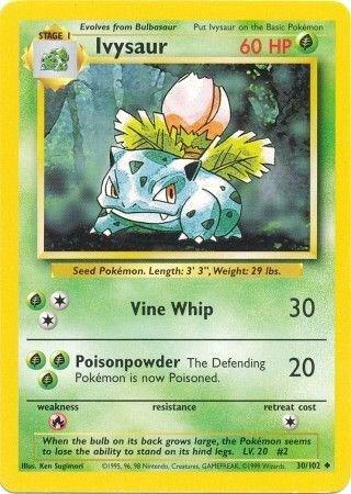 Ivysaur 030/102 card