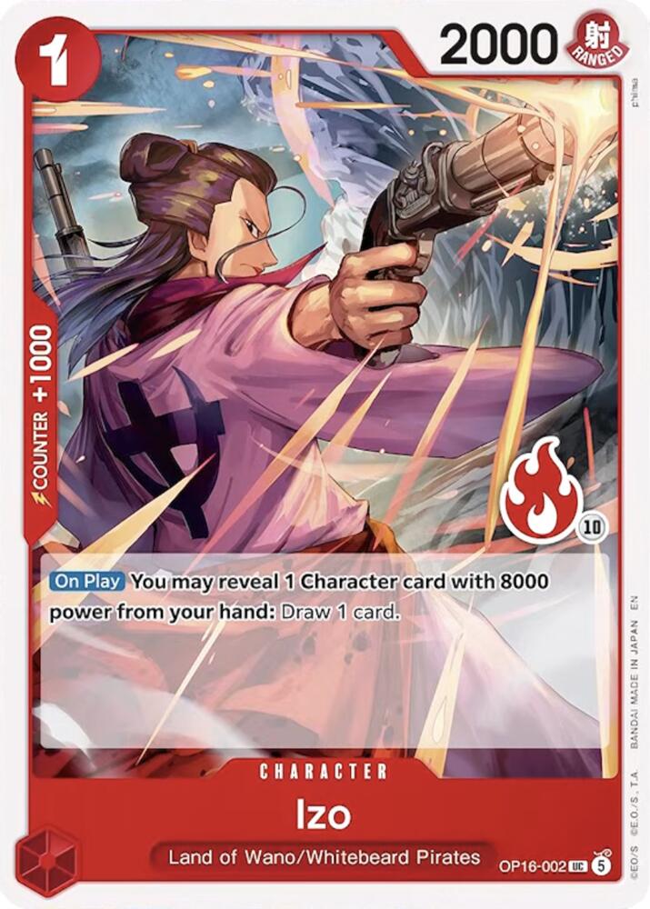 Izo Ace Deck OP16-002 carta