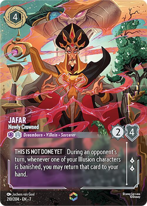 Jafar Newly Crowned Enchanted 210/204 carta