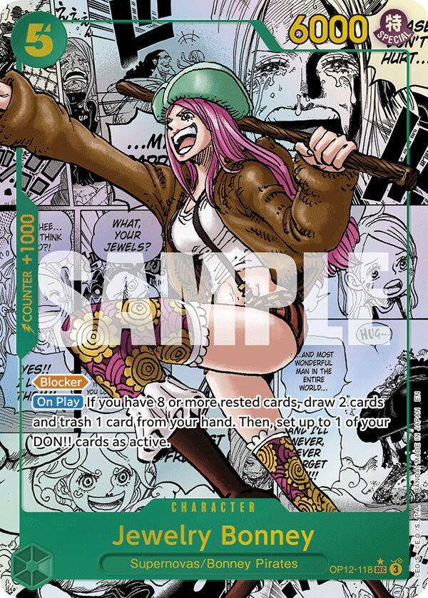 Jewelry Bonney 118 Manga OP12-118 card