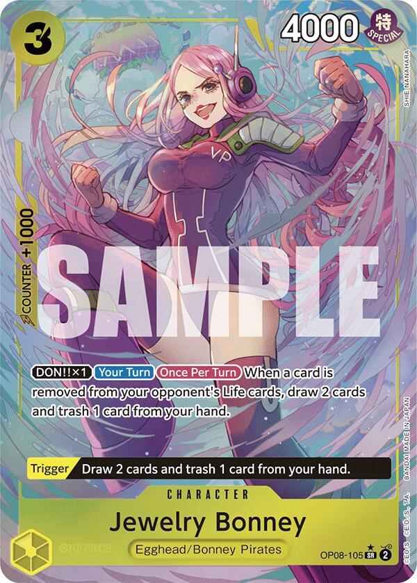 Jewelry Bonney Parallel OP08-105 card