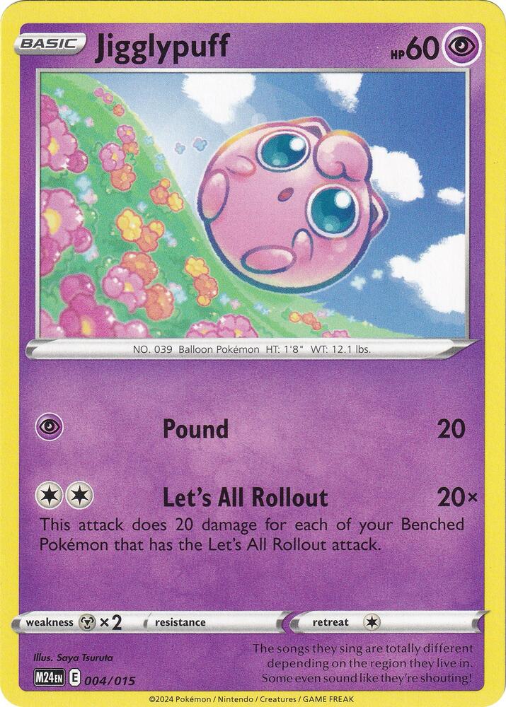Jigglypuff 004/015 carta