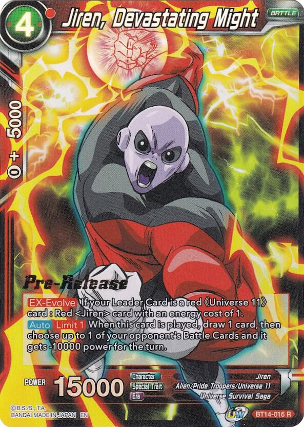 Jiren Devastating Might BT14-016 carta
