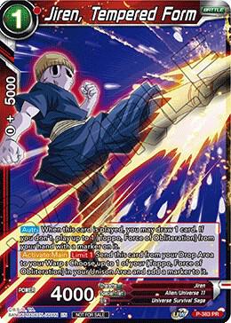 Jiren Tempered Form Tournament Pack Vol 8 P-383 carta