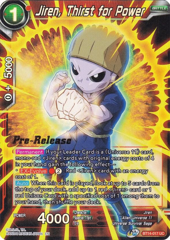 Jiren Thirst for Power BT14-017