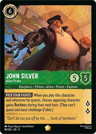 John Silver Alien Pirate 89/204 card