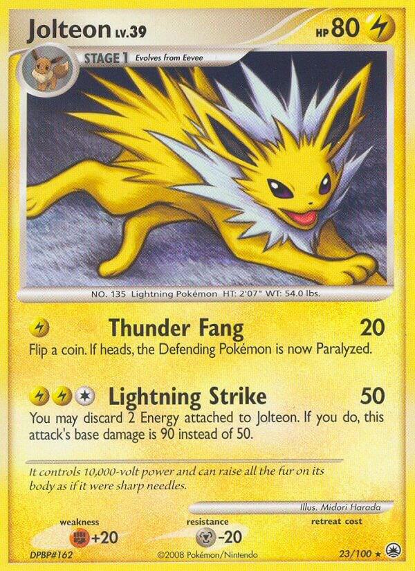 Jolteon 23/100 card