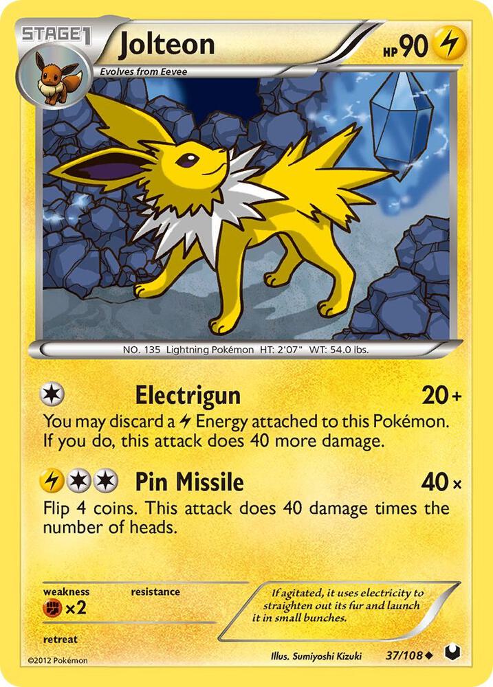 Jolteon 37/108 card