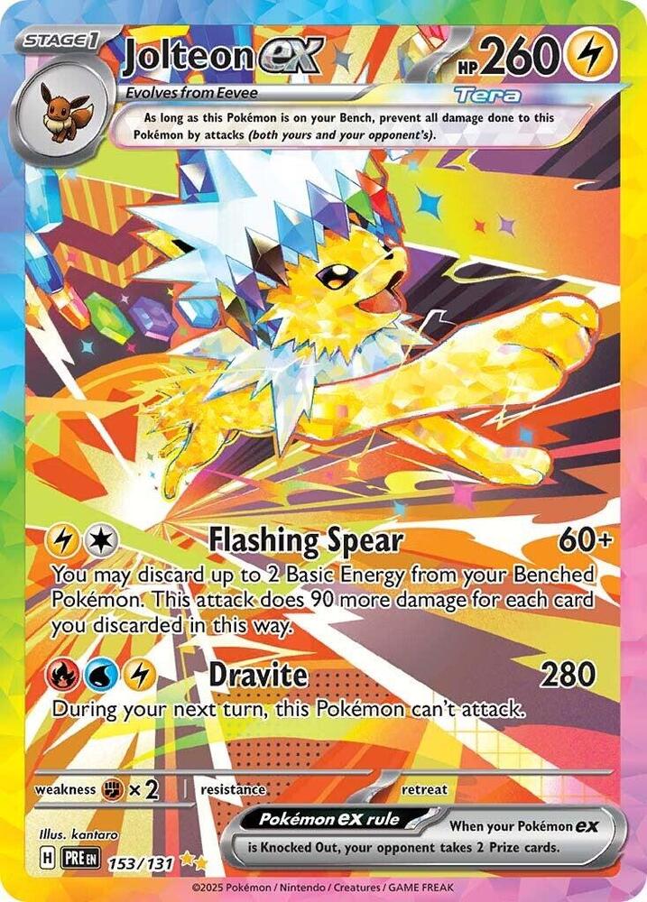 Jolteon ex 153/131 card