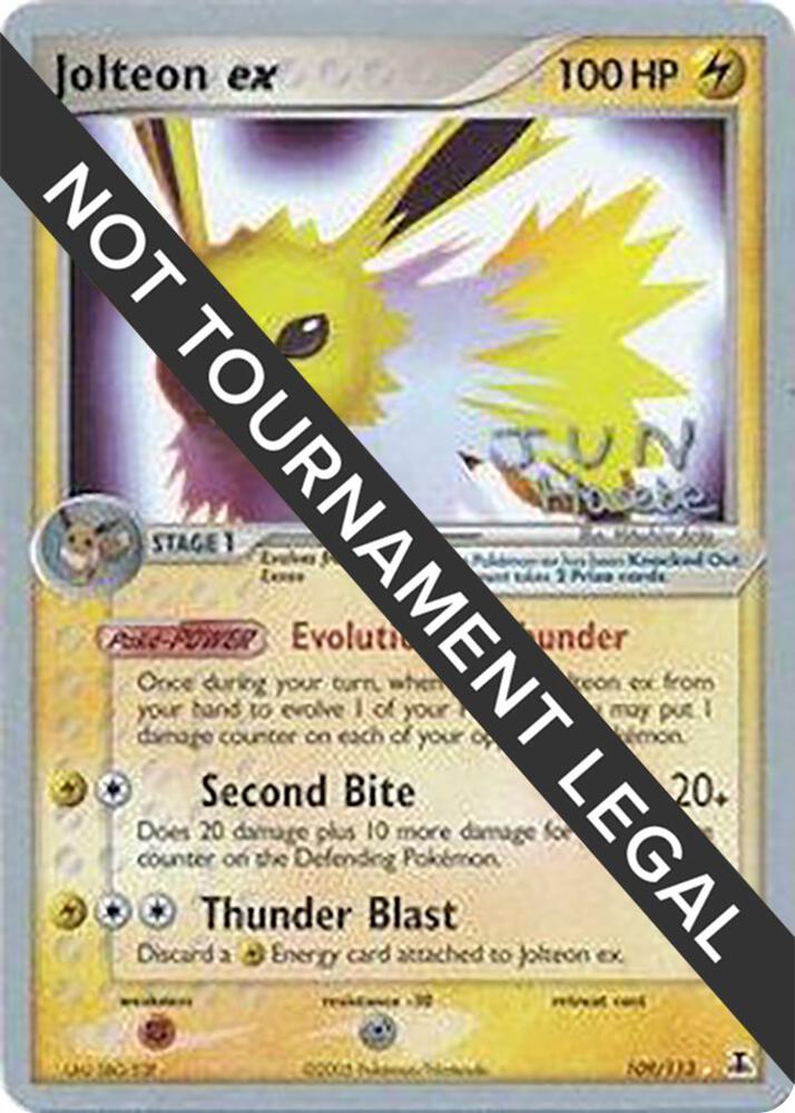 Jolteon ex 2007 Jun Hasebe 109/113 card