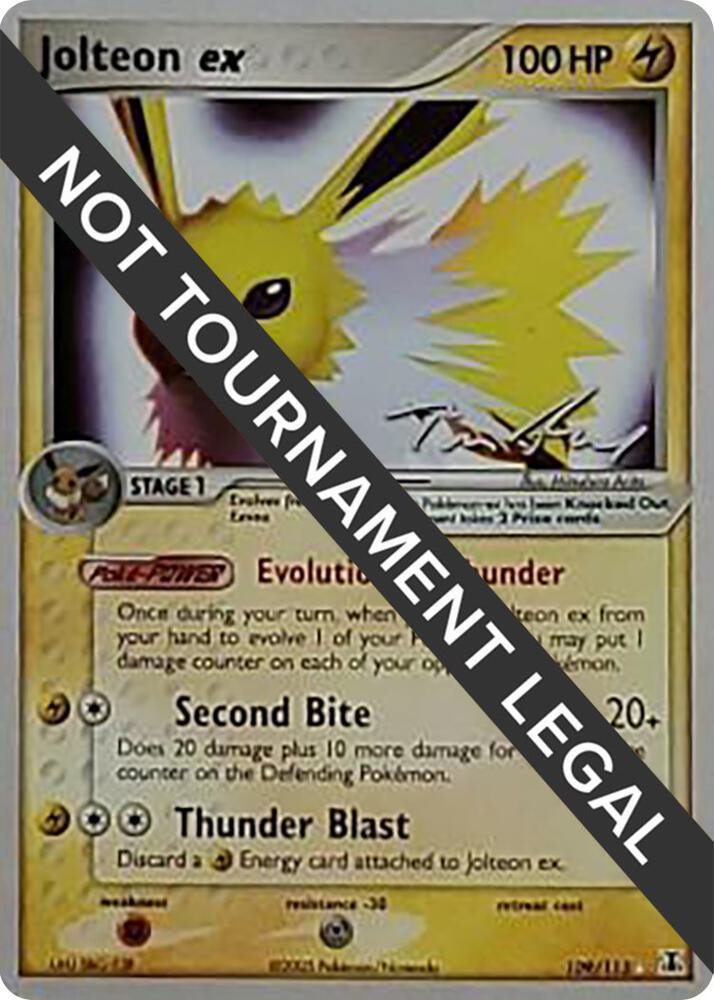 Jolteon ex 2007 Tom Roos 109/113 card