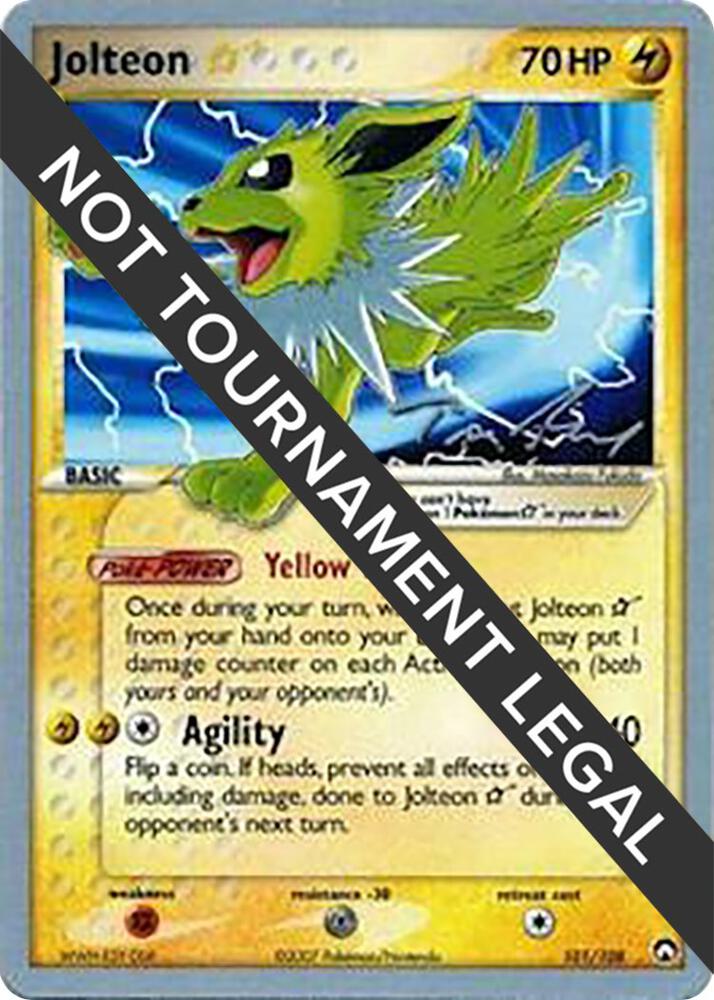 Jolteon Star 2007 Tom Roos 101/108 card