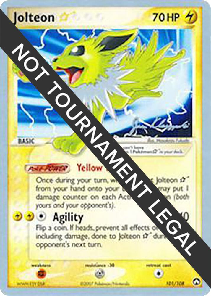 Jolteon Star 2008 Jason Klaczynski 101/108 card