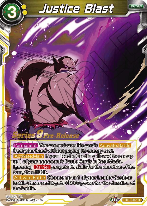 Justice Blast BT9-067 card