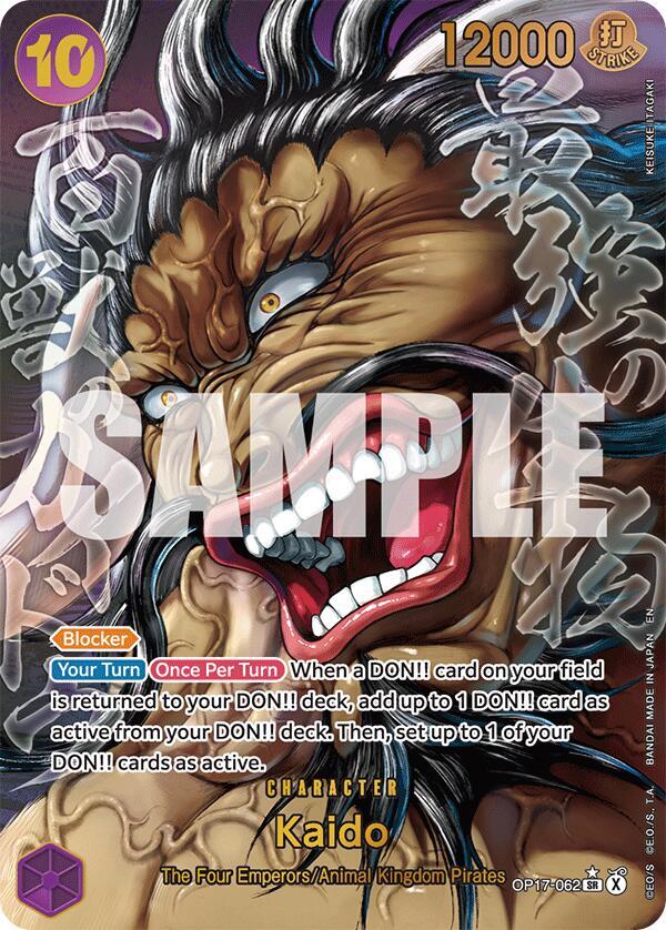 Kaido 062 Super Alternate Art OP17-062 carta