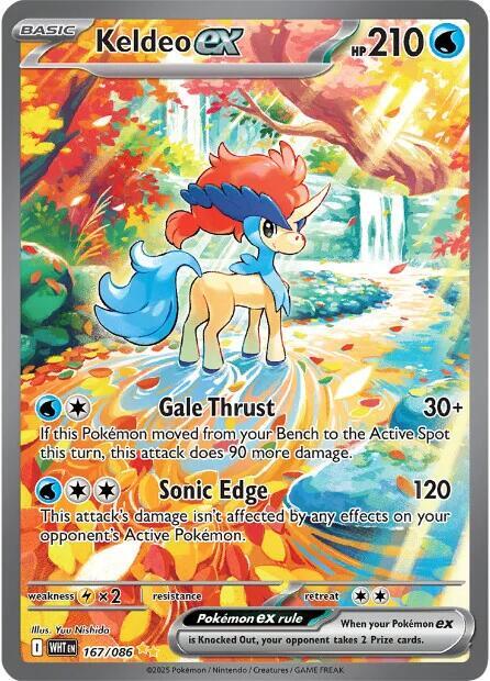 Keldeo ex 167 086 card