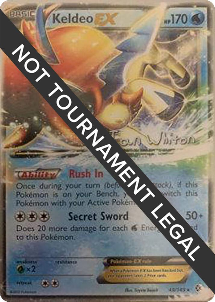 Keldeo EX 2013 Ian Whiton 49/149 card