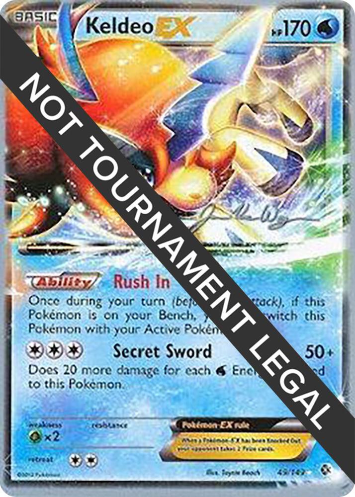 Keldeo EX 2015 Jacob Van Wagner 49/149 card