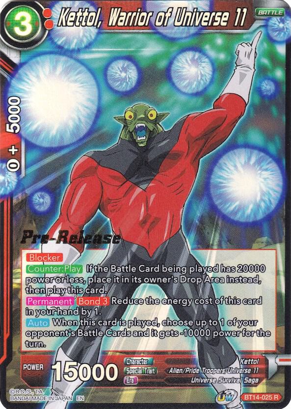 Kettol Warrior of Universe 11 BT14-025 card