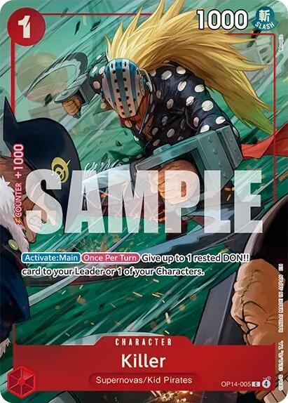 Killer (One Piece Card Game Illustration Box Vol. 8) OP14-005 card