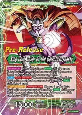 King Cold King Cold Ruler of the Galactic Dynasty BT13-061