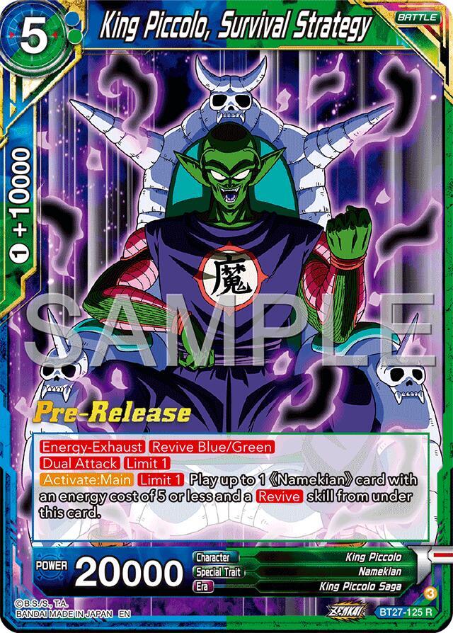 King Piccolo Survival Strategy BT27-125