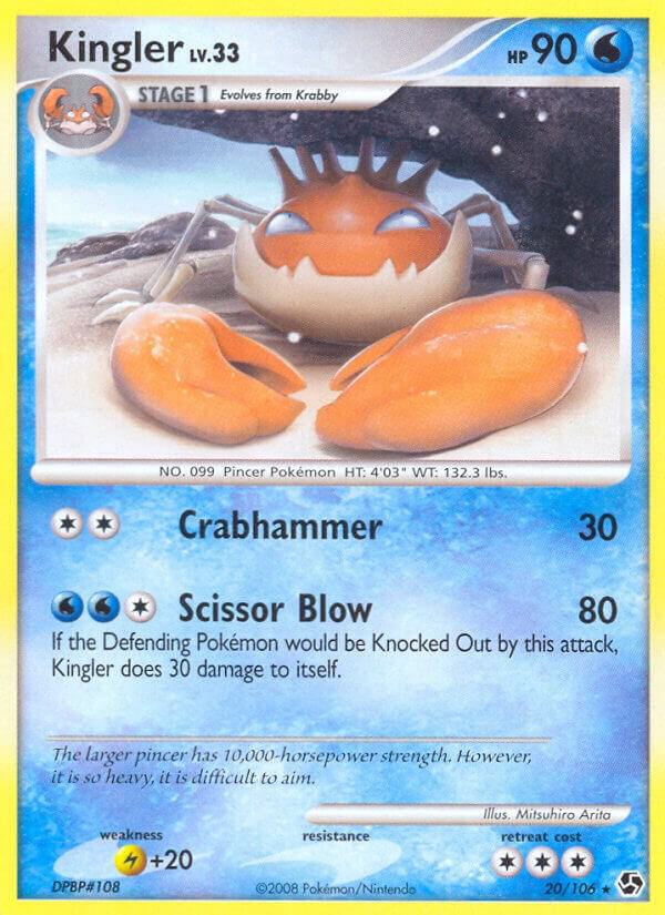 Kingler 20/106 card