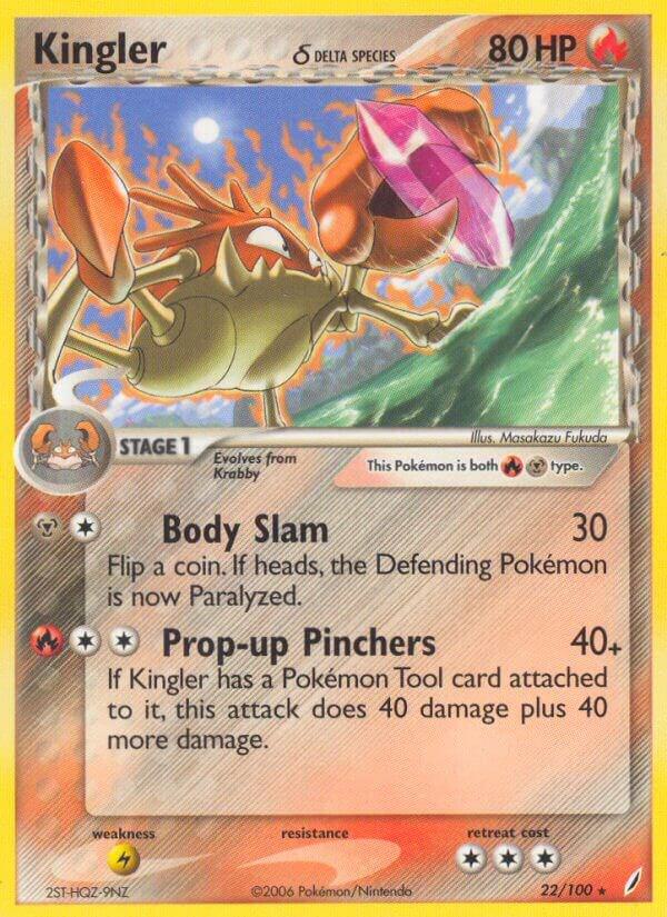 Kingler Delta Species 22/100 card