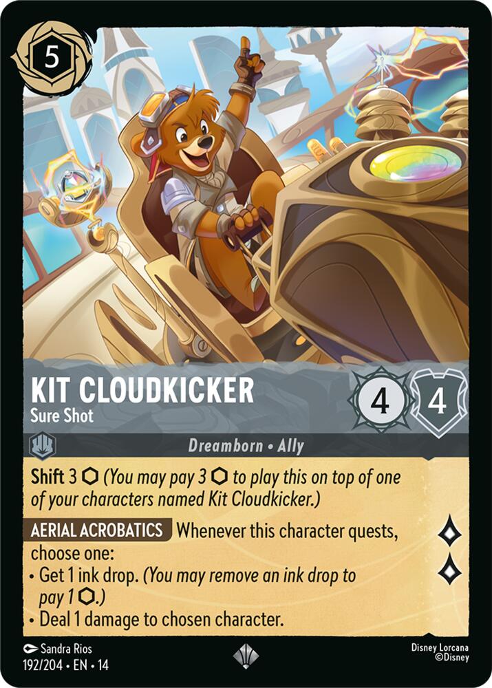 Kit Cloudkicker Sure Shot 192/204 card