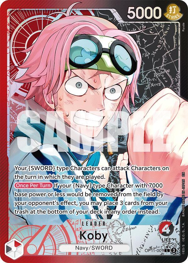 Koby 001 Alternate Art OP11-001 card