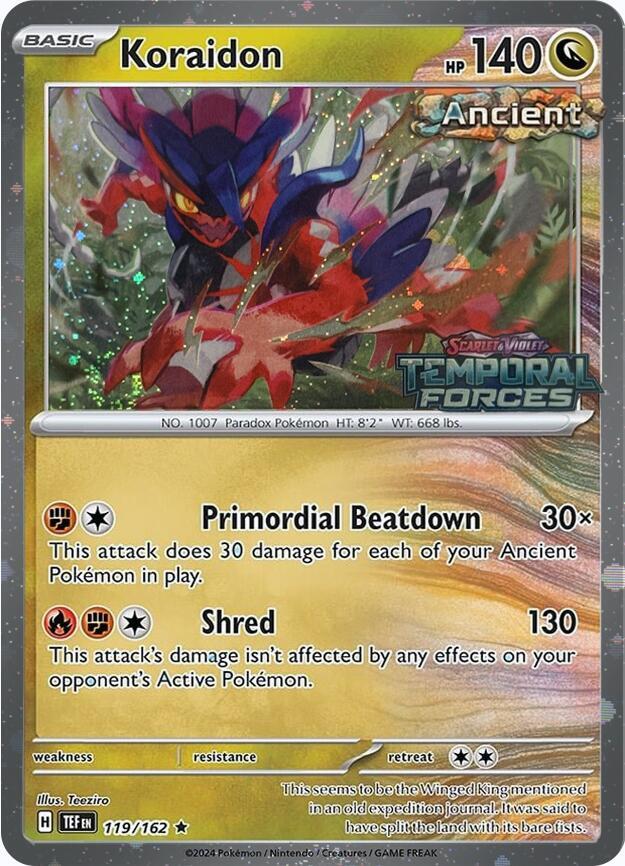 Koraidon 119 162 European Promo card