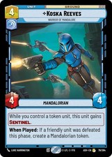 Koska Reeves Warrior of Mandalore 79/264 card