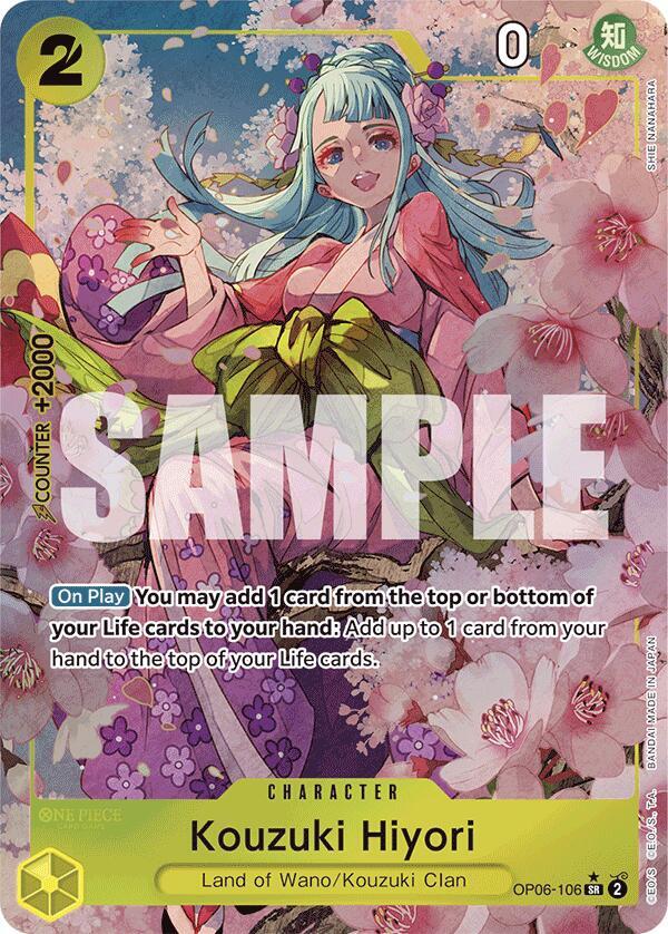 Kouzuki Hiyori Alternate Art OP06-106 card