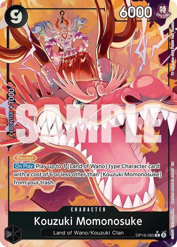 Kouzuki Momonosuke 085 Alternate Art OP16-085 carta