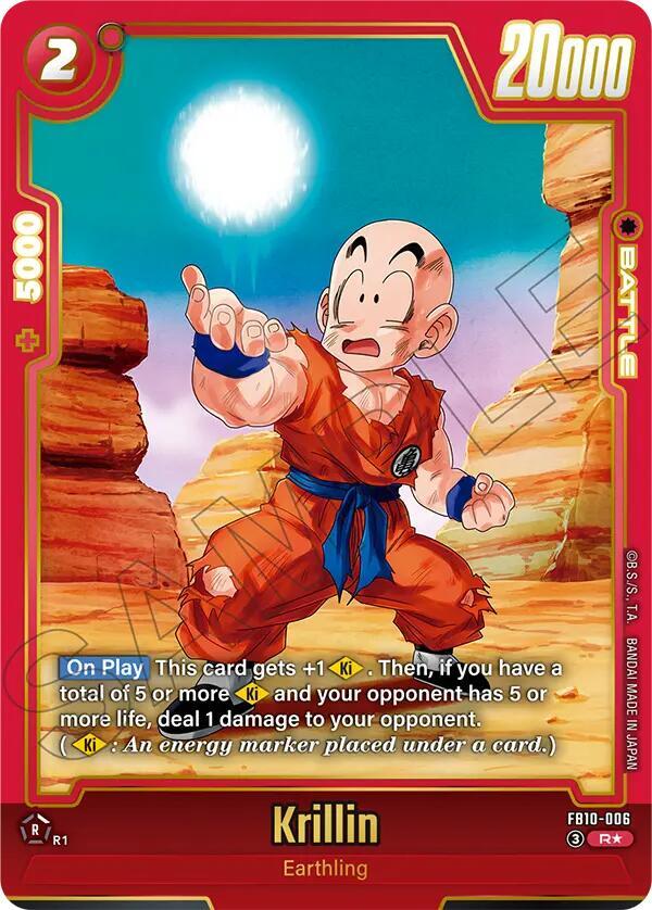 Krillin FB10 006 Alternate Art carta