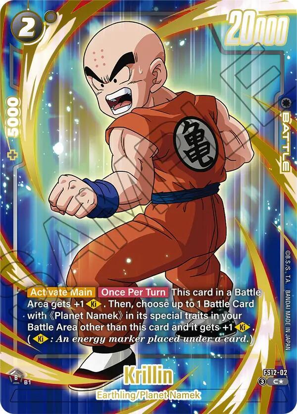 Krillin FS12 02 Gold carta