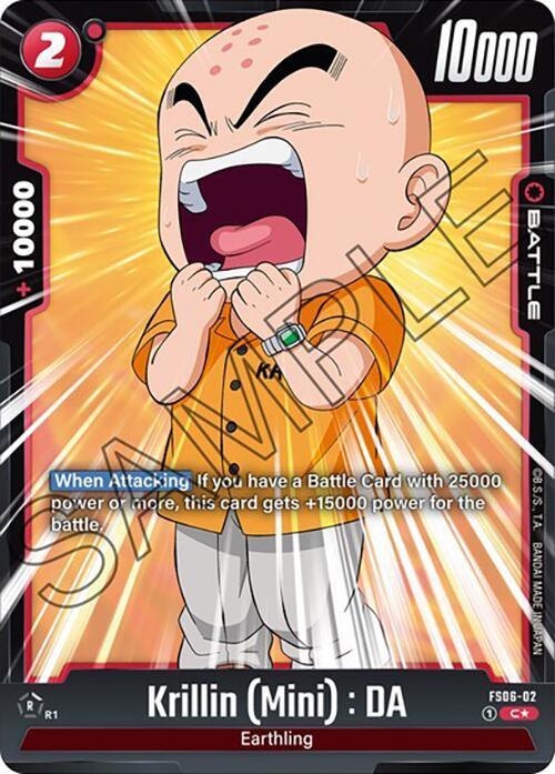 Krillin Mini DA Bonus Pack Alternate Art FS06-02 card