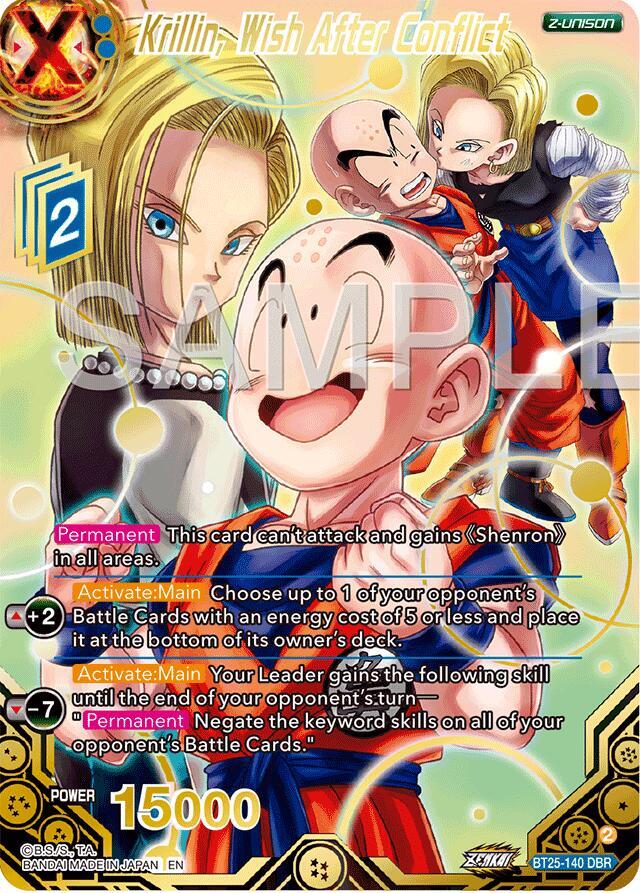 Krillin Wish After Conflict DBR BT25-140 carta