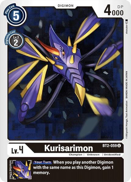Kurisarimon BT2-059 U carta