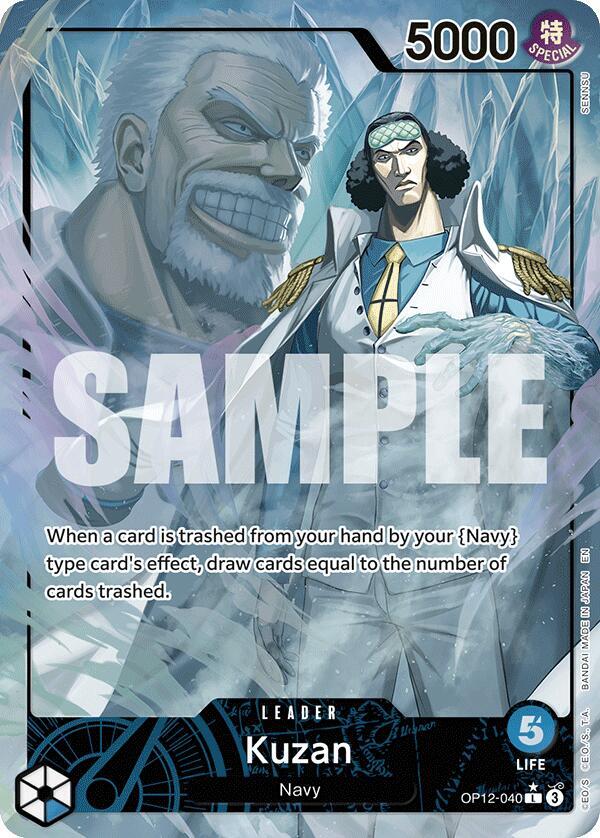 Kuzan 040 Alternate Art OP12-040 card